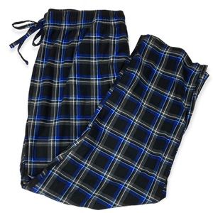 Nautica Sleepwear Pants XL black & blue plaid